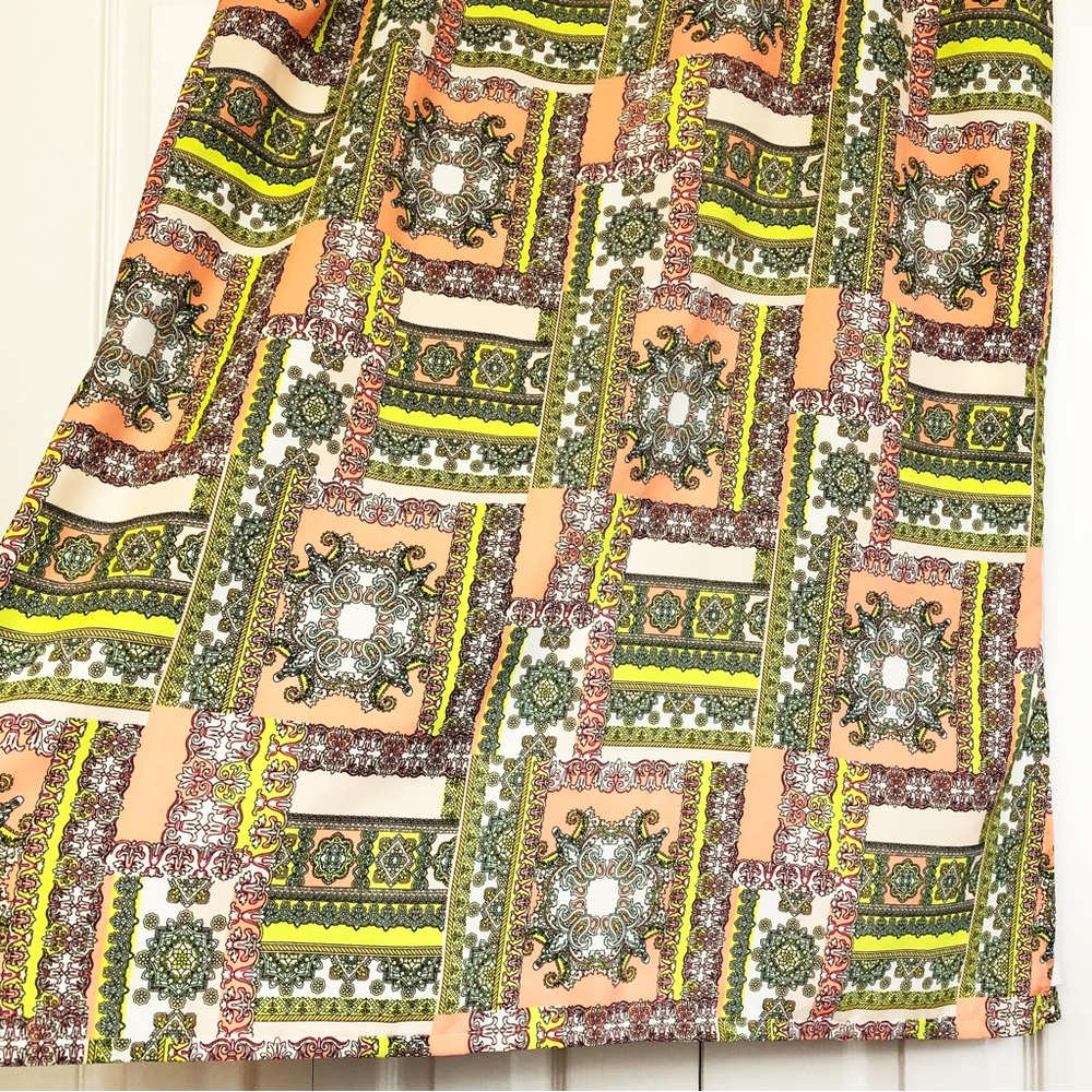 Cato Colorful Mandala Patchwork Print Pull-On Max… - image 8